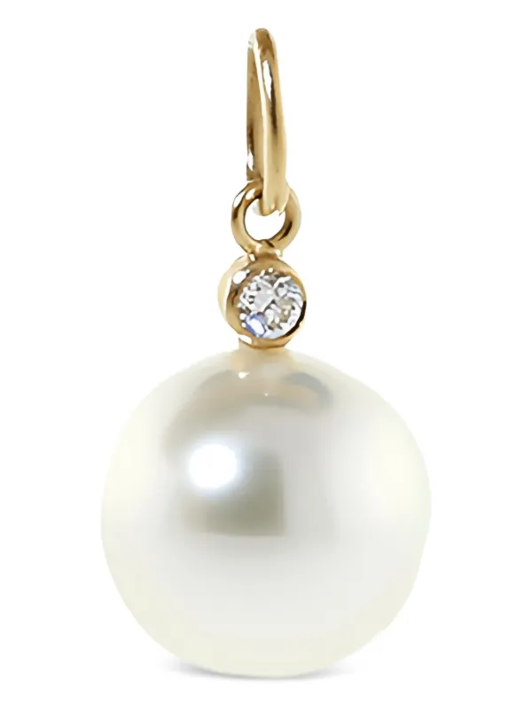 Irene Neuwirth 18k Rose Gold South Sea Pearl and Diamond Necklace in Pink