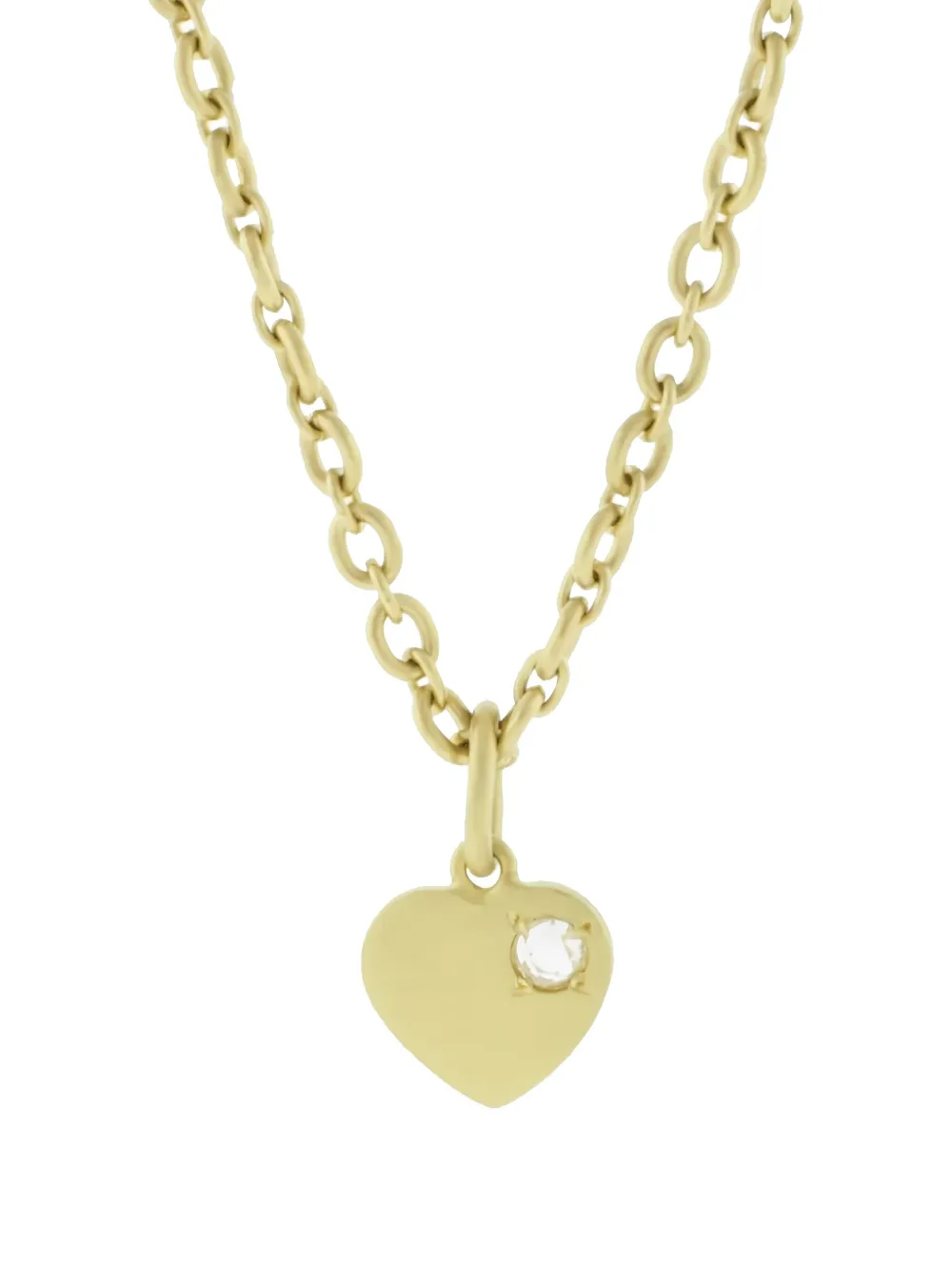 Irene Neuwirth 18kt yellow gold Flat Heart diamond necklace | Gold | Image 1