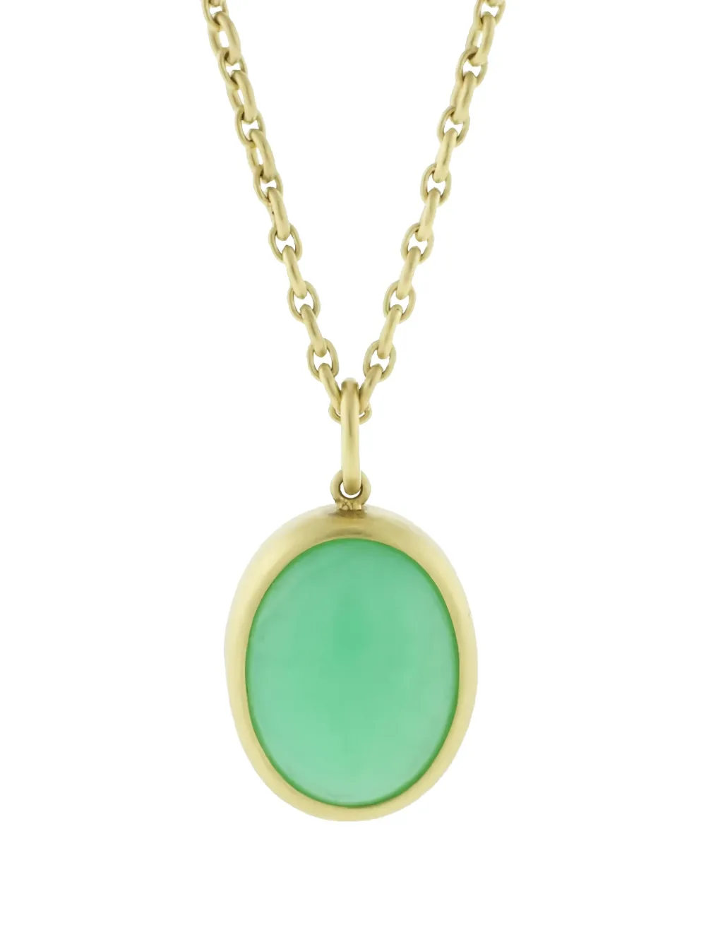 Irene Neuwirth 18K yellow gold chrysoprase necklace - Oro