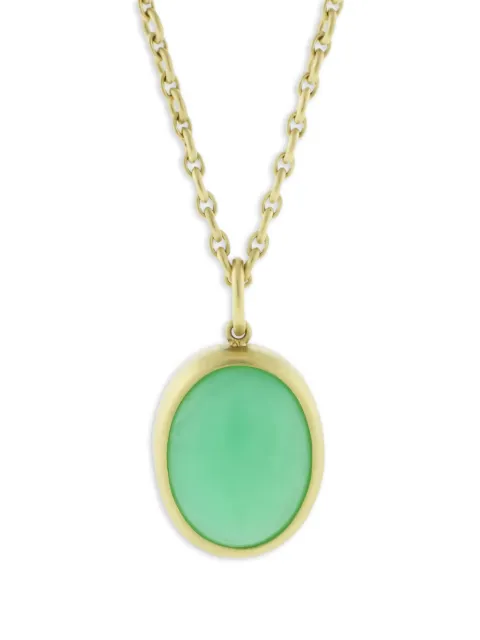 Irene Neuwirth 18K yellow gold chrysoprase pendant