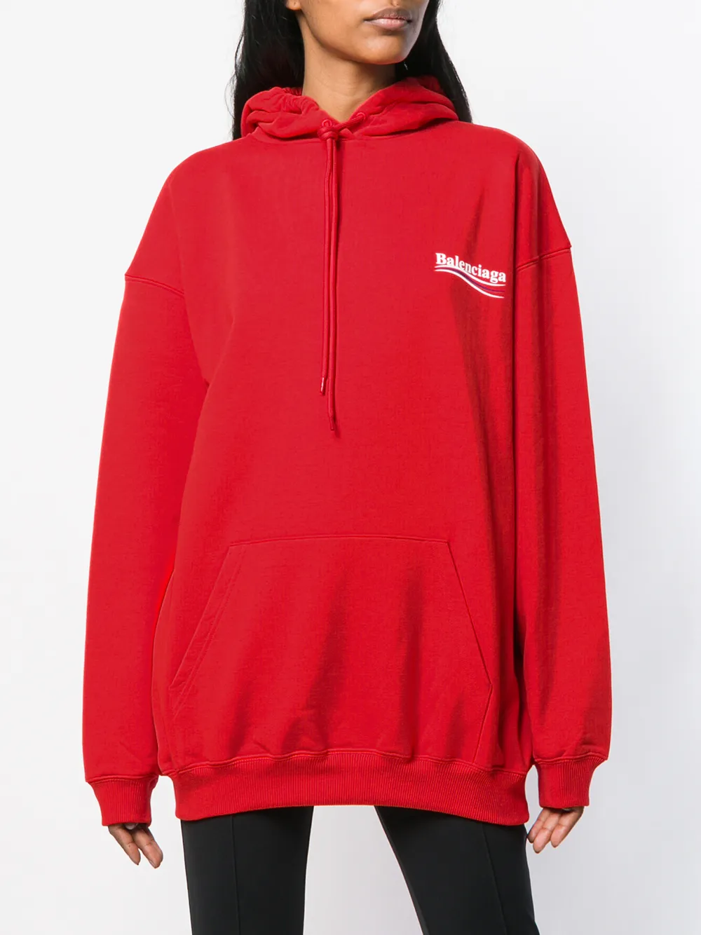  Balenciaga Kapuzenpullover Mit Logo   Rot 