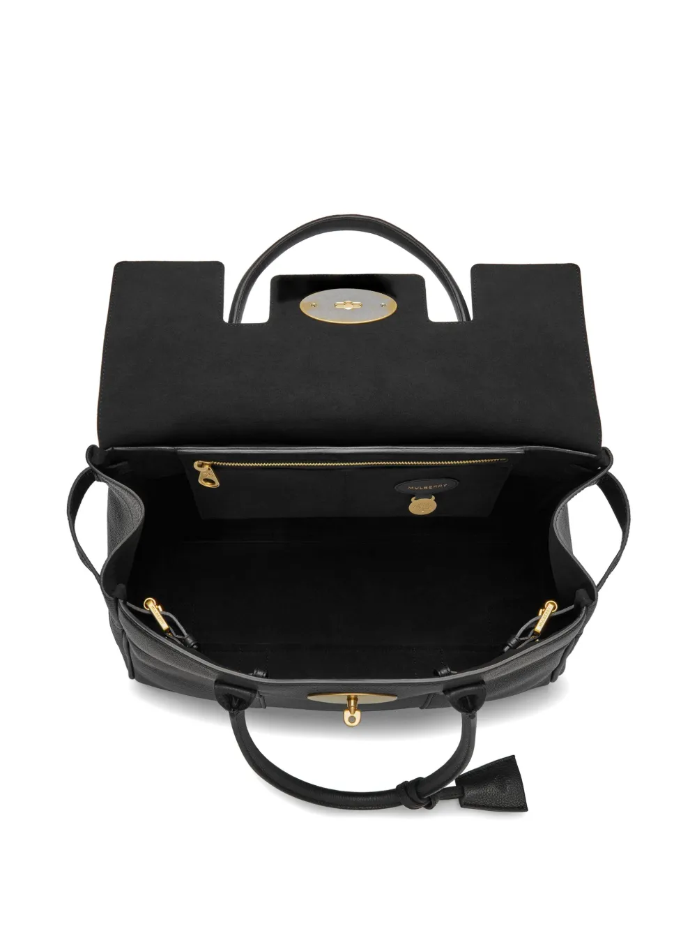 Mulberry Bayswater Leather Tote Bag | Black | FARFETCH
