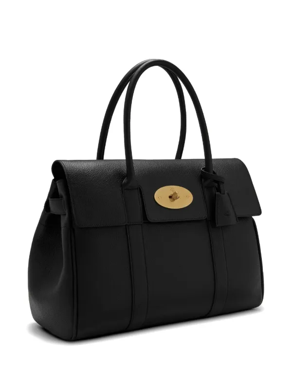 Mulberry Bayswater front-flap Closure Tote Bag | Black | FARFETCH