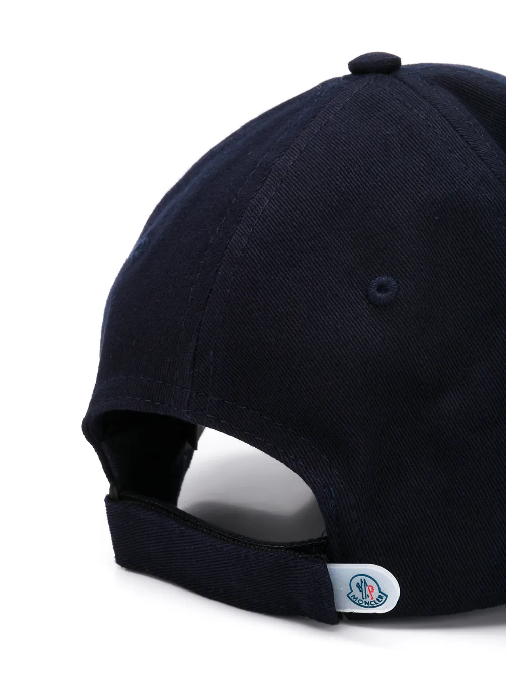 Moncler Enfant pet met logo patch - Blauw