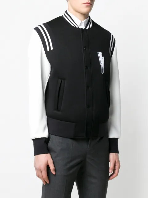 neil barrett varsity jacket