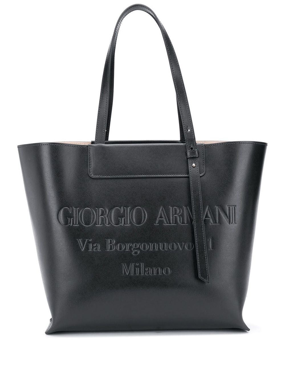 фото Giorgio Armani сумка-тоут с тисненым логотипом