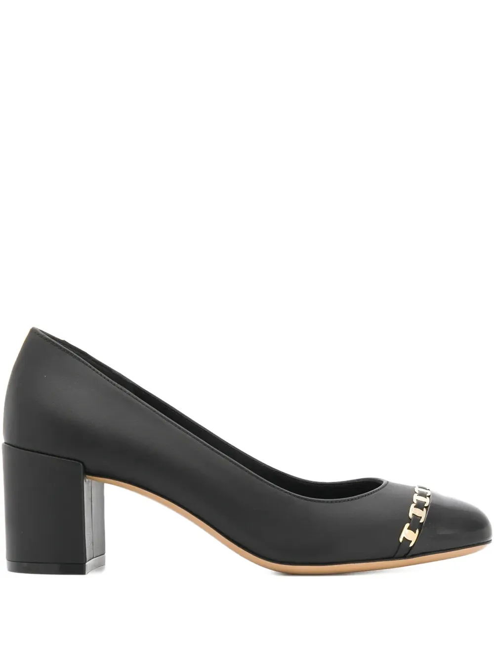 Ferragamo 60mm Vara-chain pumps | Black | Image 1