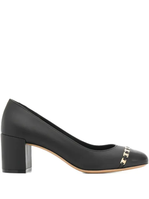 Ferragamo 60mm Vara-chain pumps