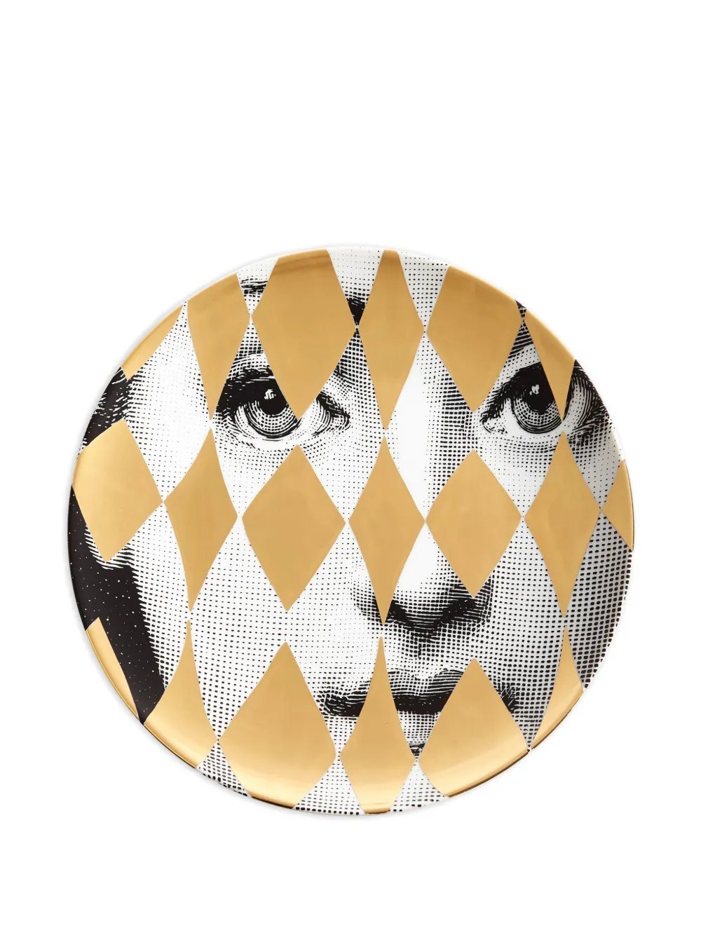 Fornasetti Tema e Variazioni N. 368 wall plate | Yellow | Image 1