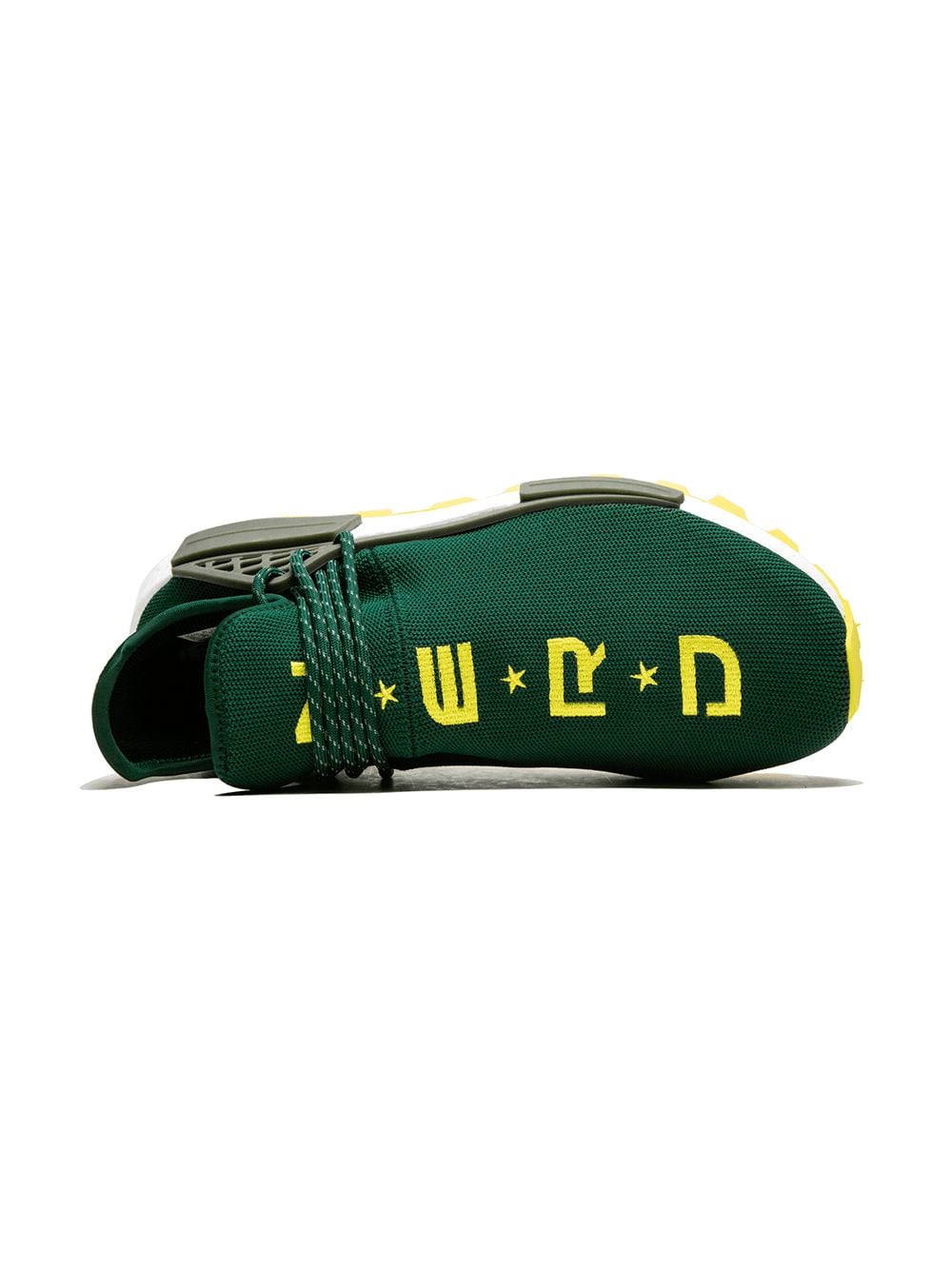 Shop Adidas Originals X Pharrell Williams Hu Nmd "n.e.r.d" Sneakers In Green/yellow/white