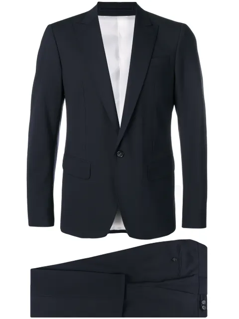 Dsquared2 Two Piece Formal Suit In Blue