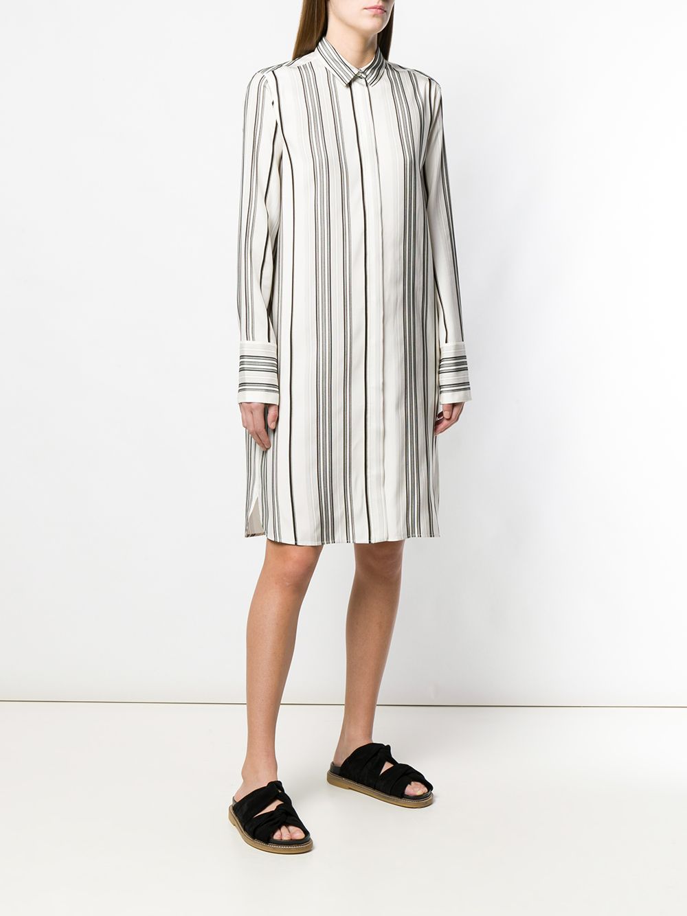 Jil Sander Ginepro Striped Shirt Dress - Farfetch
