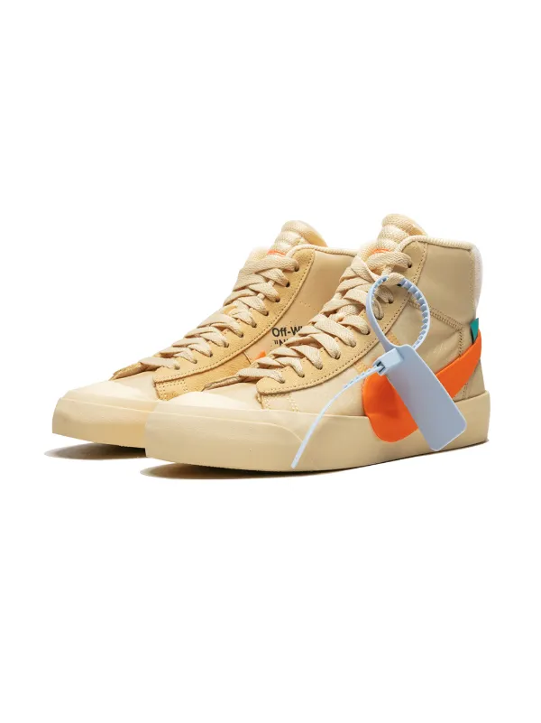 off white blazer tan