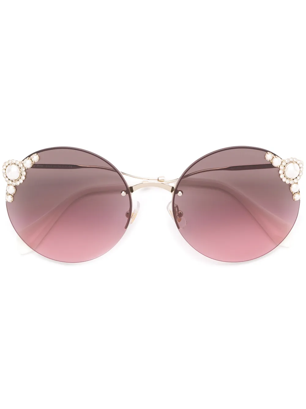 Miu miu manière eyewear sales with pearls