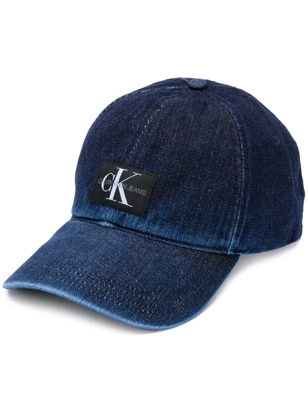 Calvin Klein Jeans Logo Denim Baseball Cap Farfetch