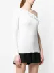 RedValentino one-shoulder ribbed top