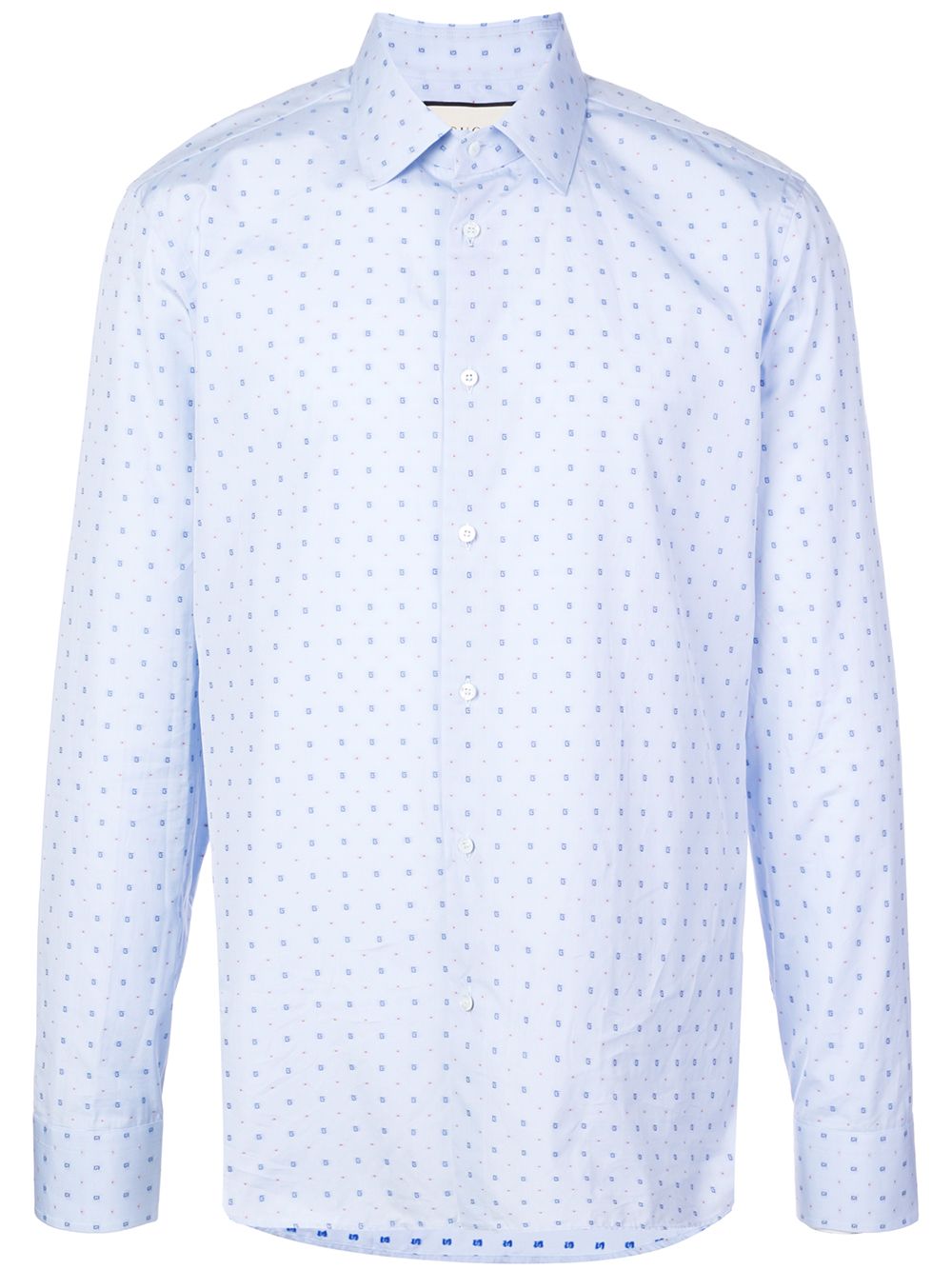 фото Gucci рубашка из ткани филькупе в горох