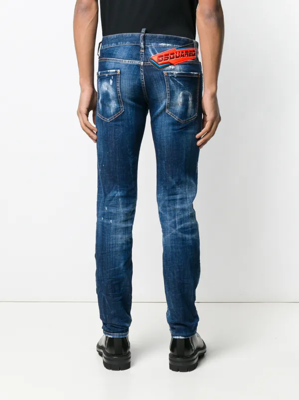 DSQUARED2 Clement Distressed Jeans | Blue | FARFETCH
