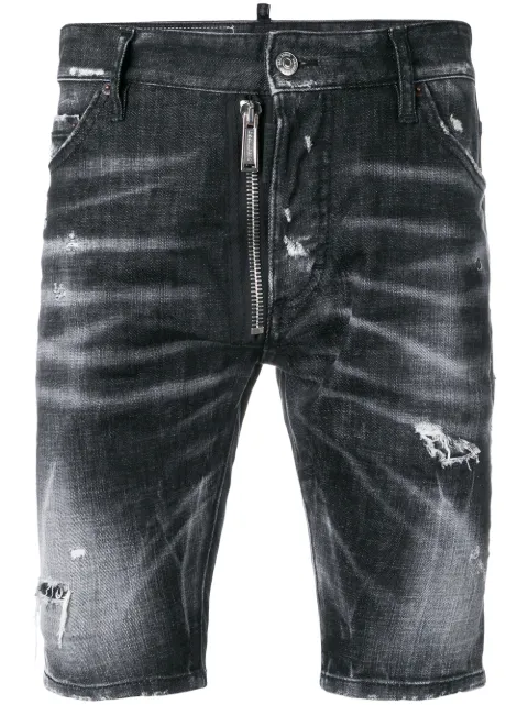 DSQUARED2 distressed denim shorts