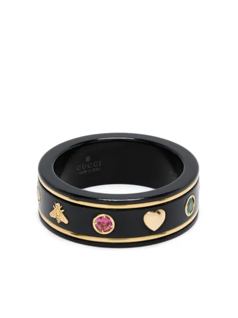 Gucci 18kt yellow gold Icon topaz ring
