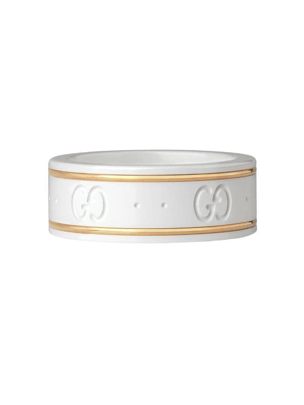 gucci white gold ring