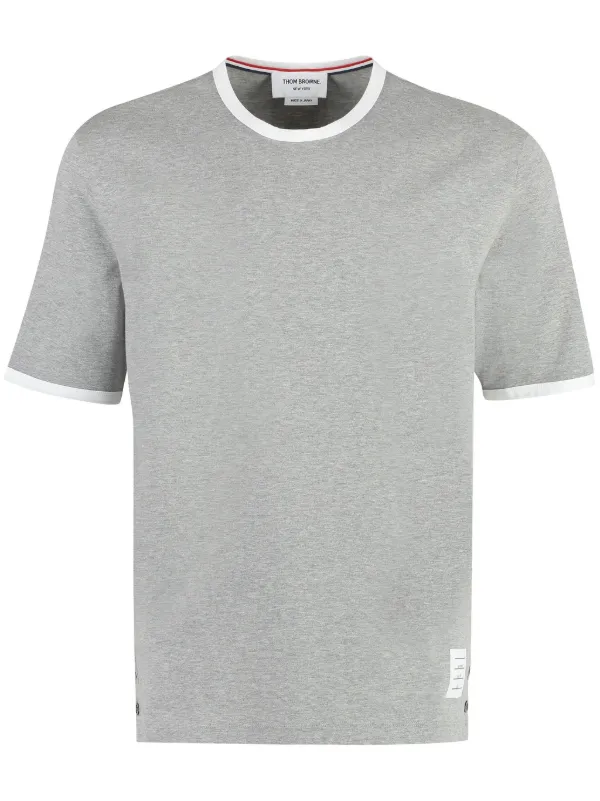 Thom Browne T shirt Con Bottoni Grigio FARFETCH IT