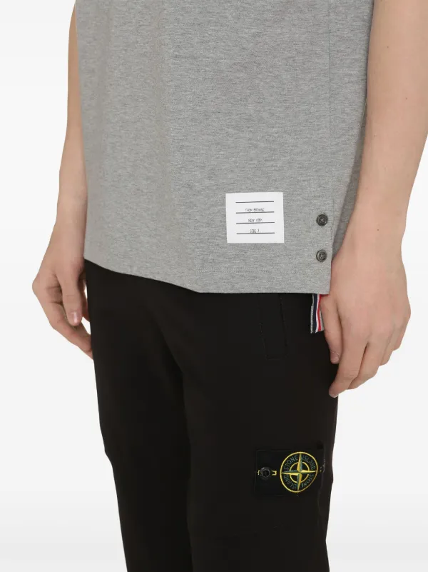 Thom Browne Ringer T-shirt | Grey | FARFETCH TR