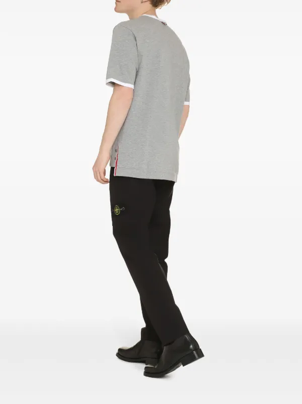 関税送料なし【THOM BROWNE】リンガー T-Shirt 半袖 リネン ジャージー リンガーTシャツ | Thom Browne