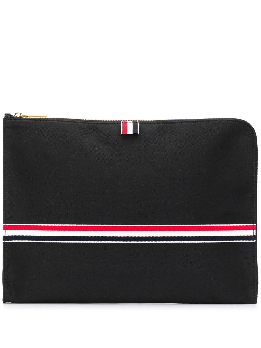 

Thom Browne bolsa de mano con ribete - Negro