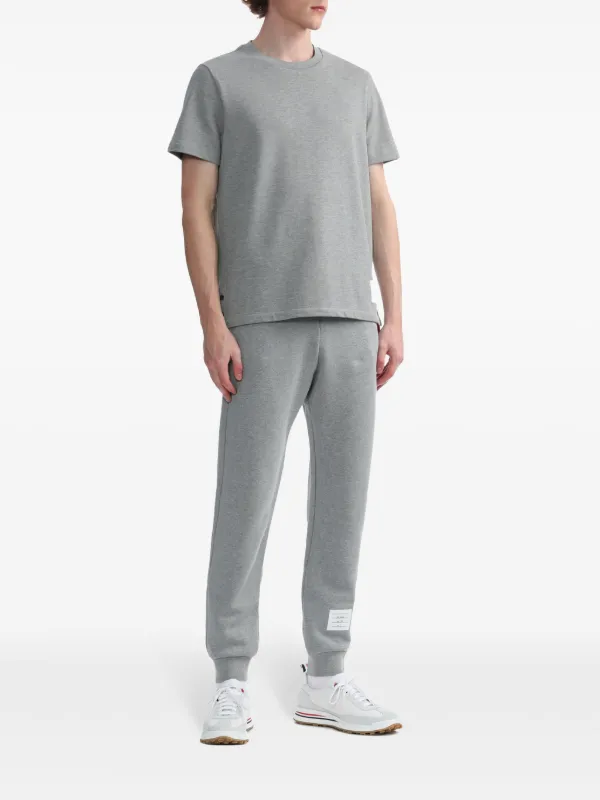 Thom Browne RWB Stripe-trimmed Track Pants | Grey | FARFETCH