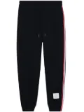 Thom Browne RWB stripe loopback track pants - Blue