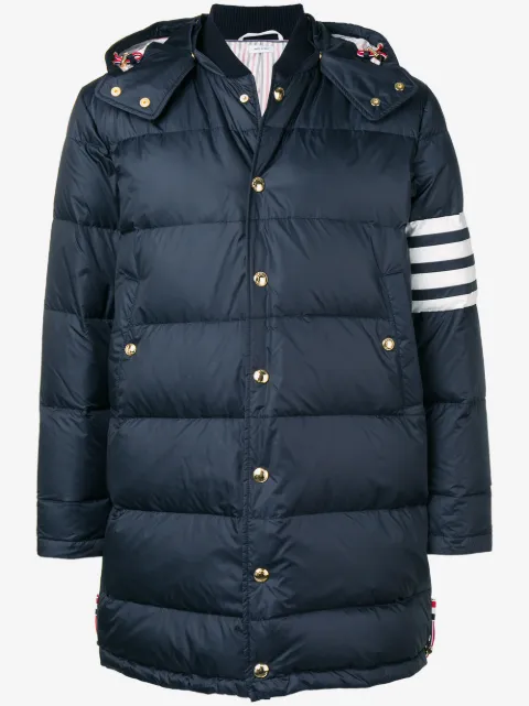 Thom Browne 4-bar Matte Nylon Coat