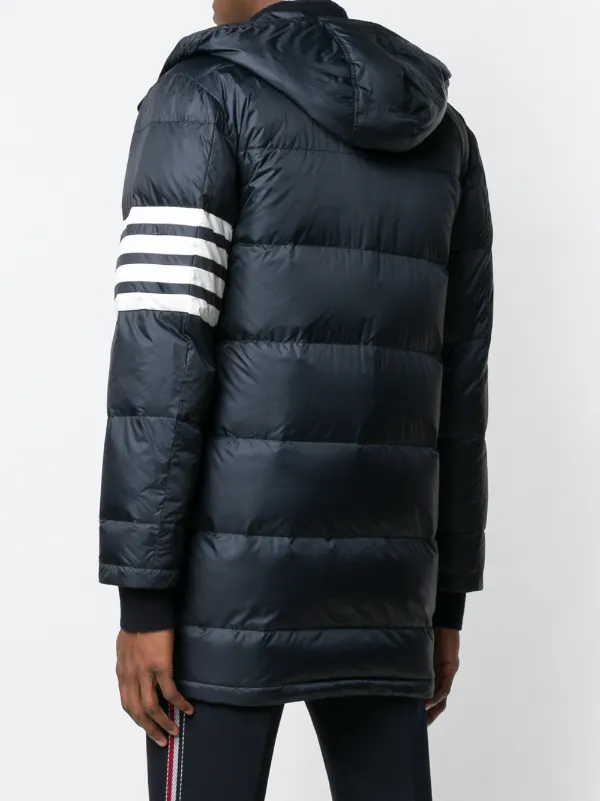 【uu】THOM BROWNE.マットナイロン 4BAR ダウンジャケット Thom Browne 4BAR マットナイロンコート 通販 - FARFETCH