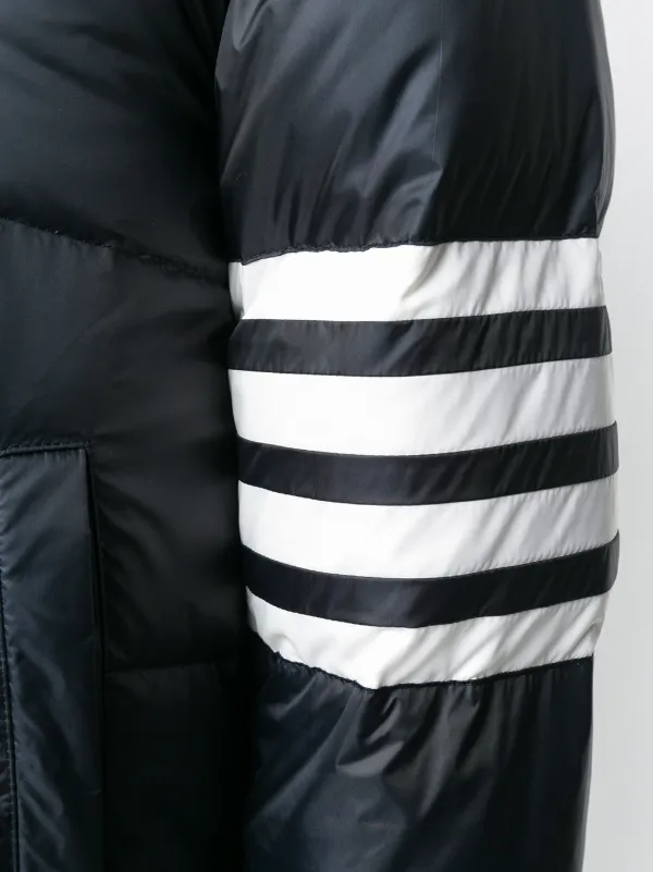 【uu】THOM BROWNE.マットナイロン 4BAR ダウンジャケット Thom Browne 4BAR マットナイロンコート 通販 - FARFETCH