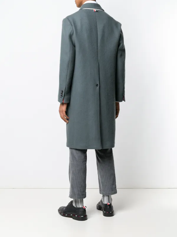 THOM BROWNE.NEW YORK バルカラーコート　サイズ　0 Thom Browne Relaxed Cashmere Bal Collar Overcoat | Grey | FARFETCH