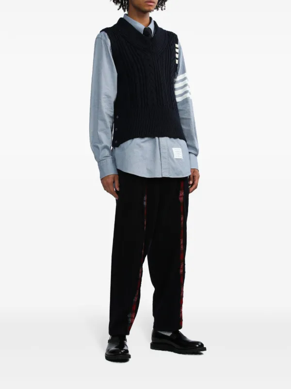 Thom Browne 4BAR ソリッド RWBストライプシャツ 通販 - FARFETCH