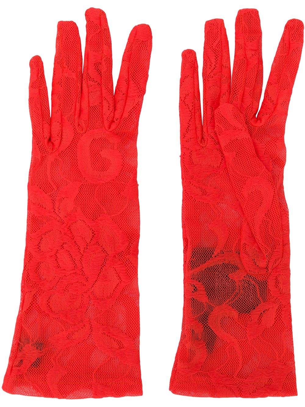 фото Gucci перчатки из цветочного кружева