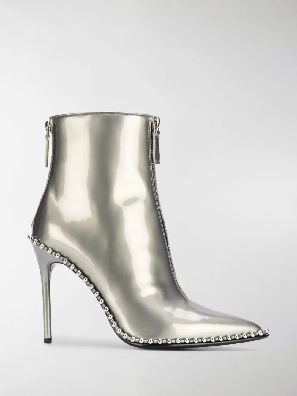 alexander wang silver boots