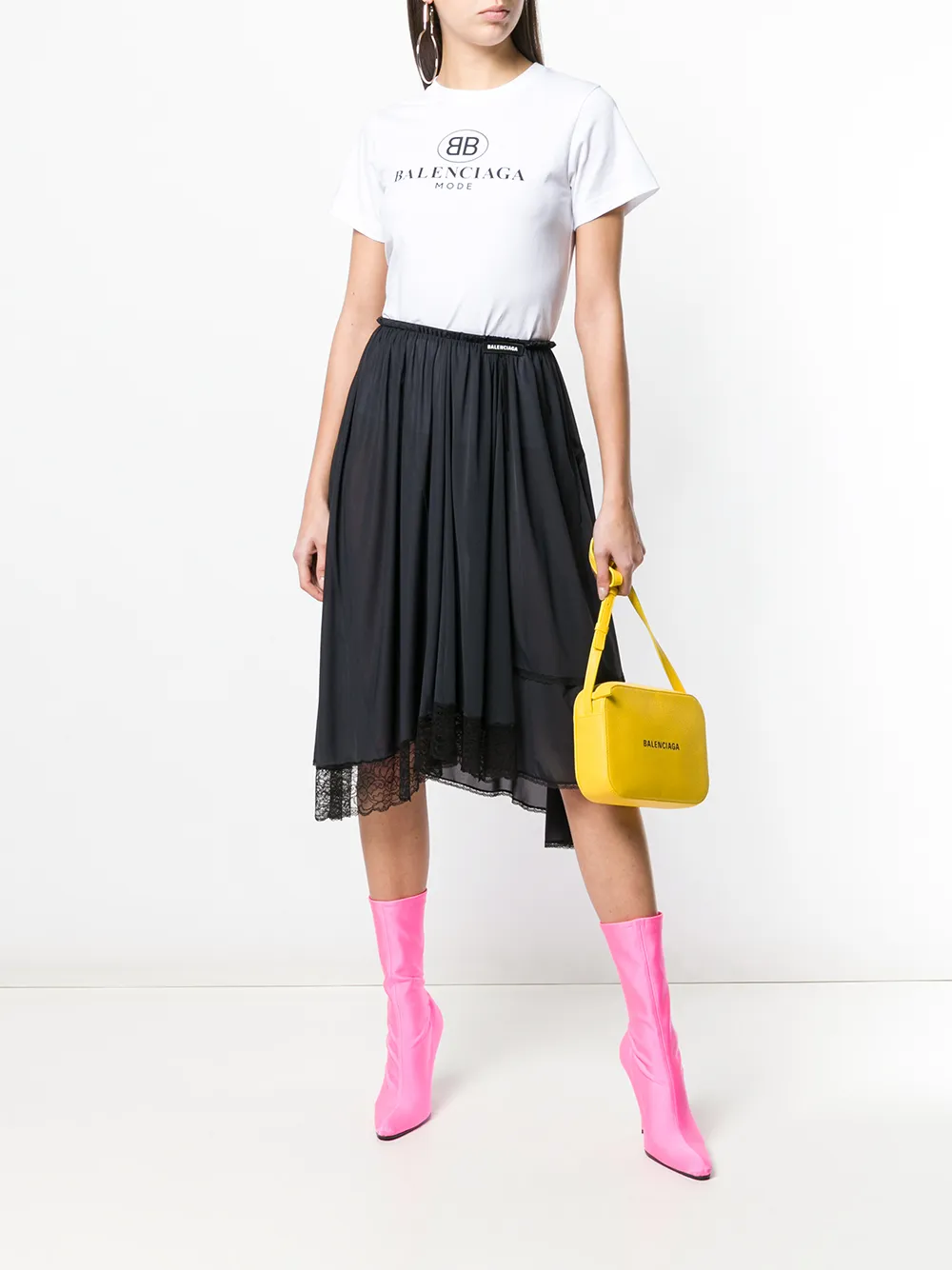 Balenciaga Mode T-shirt Wit