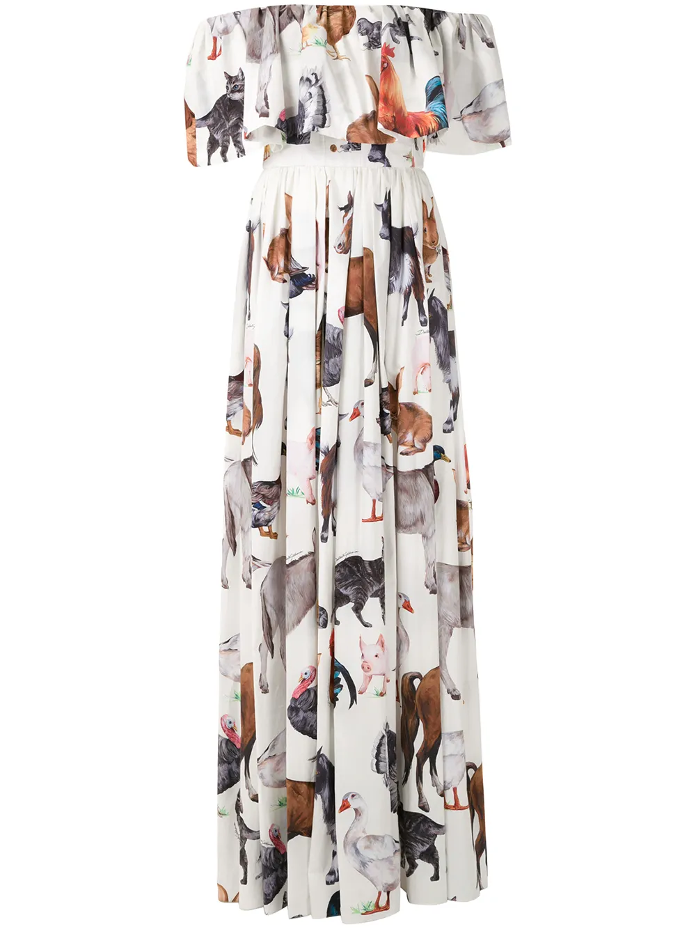 Imagem 1 de Dolce & Gabbana Vestido longo estampado