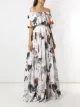 Dolce & Gabbana Vestido longo estampado