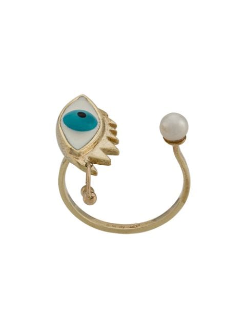 Delfina Delettrez 9kt yellow gold Eye Piercing ring