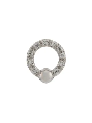 Delfina Delettrez 18kt White Gold Two In One Diamond Earring Farfetch Delfina Delettrez 18kt White Gold Two In One Diamond Earring