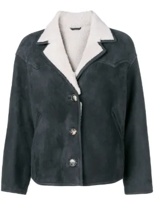 Étoile Isabel Mujer Marant Cuero Farfetch Chaquetas YxUUz4