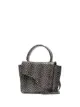 ATP Atelier black and white montalcino dot snake print leather crossbody bag