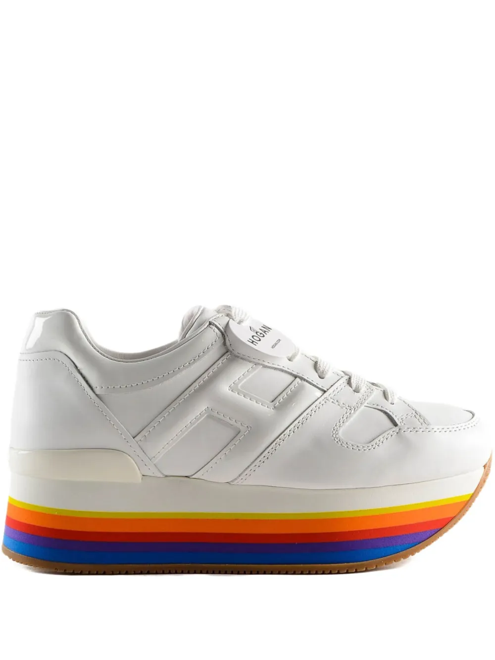 Hogan rainbow sole sneakers White
