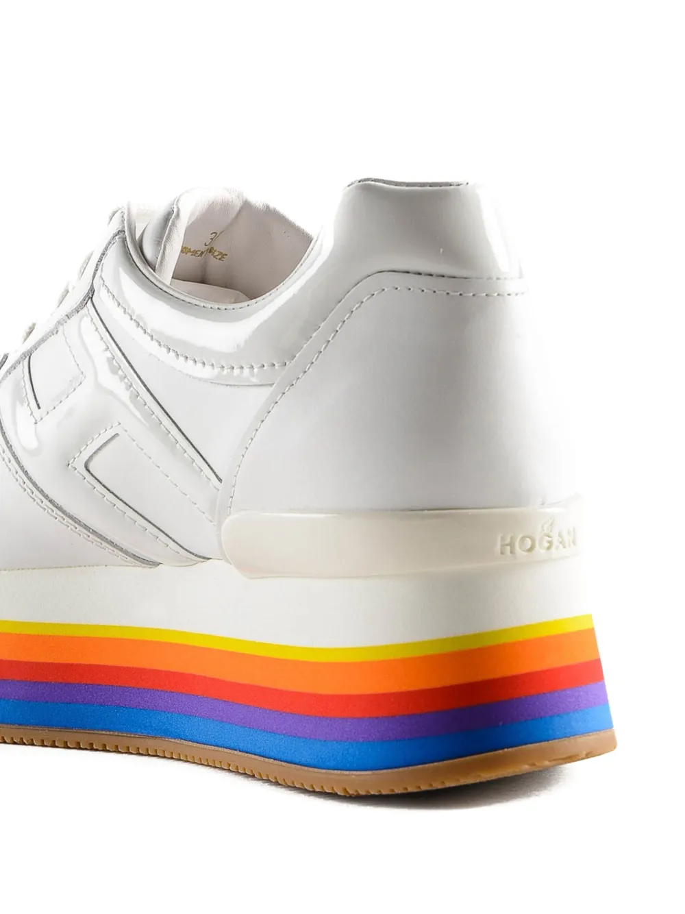 Hogan rainbow sole sneakers White