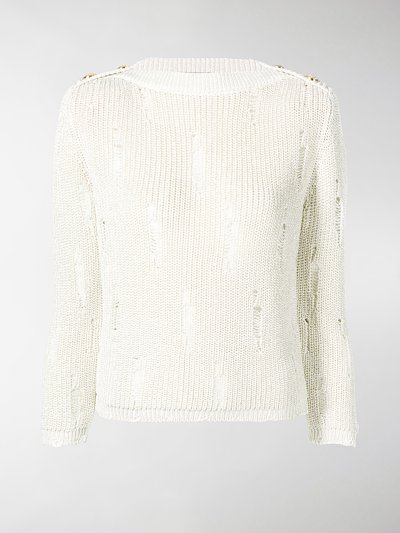 destroyed cropped sweater