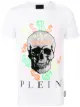 الصورة 1 من Philipp Plein تيشيرت بطبعة الغرافيتي وجمجمة