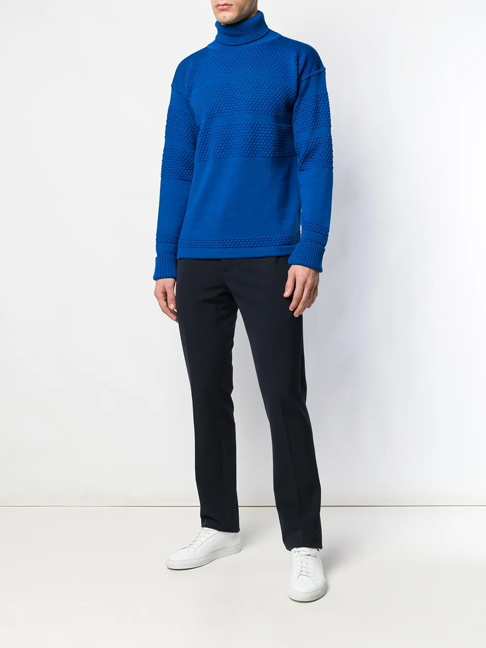 s.n.s.herning S.N.S. Herning fisherman trui - Blauw